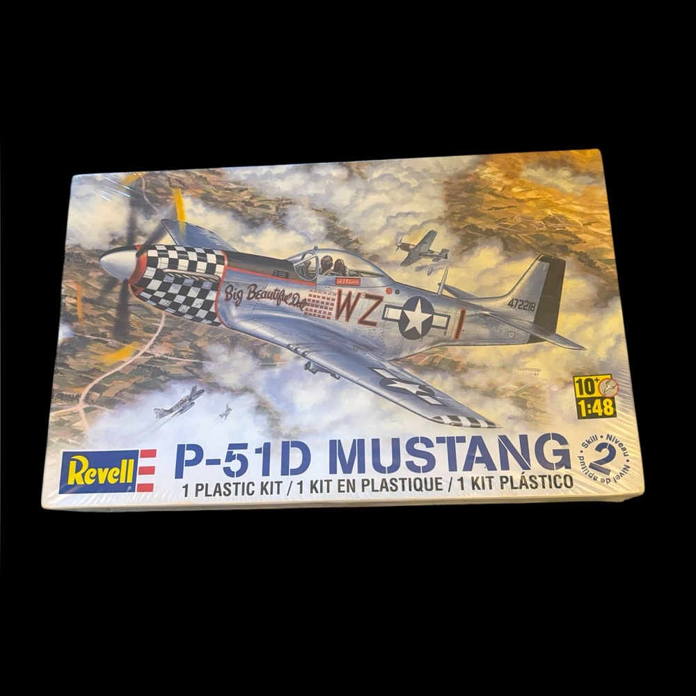 Ravell P-51D Mustang Building Kit - Silver and Blue For ages 10 + NIB sealed
